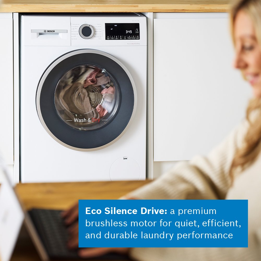 Bosch WNG25401GB Series 6 Freestanding Washer Dryer 10.5+6kg 1400 Spin White – image 10 of 15