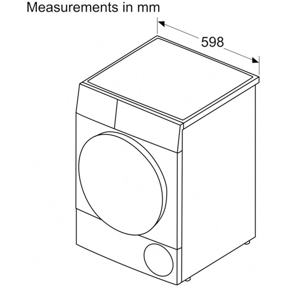 Bosch WQB246C9GB Series 8 9kg Heat Pump Tumble Dryer White - A+++ Rated – image 9 of 11