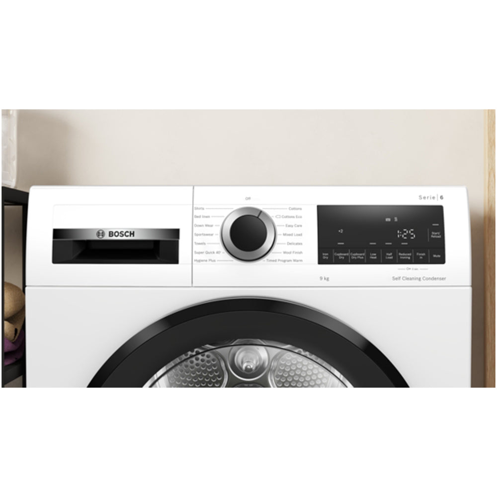 Bosch WQG245A0GB Series 6 9kg Heat Pump Tumble Dryer White - A+++ Rated – image 2 of 9