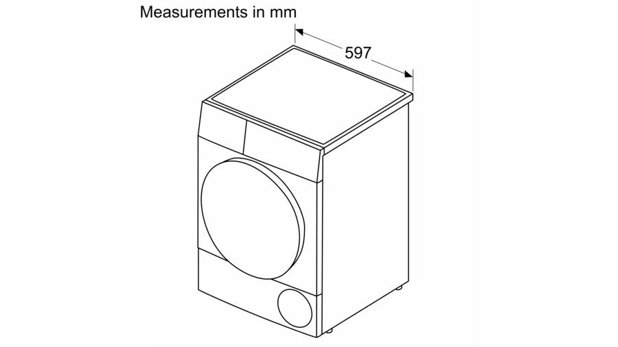 Bosch WTH85223GB Series 4 8kg Heat Pump Tumble Dryer White – image 5 of 6