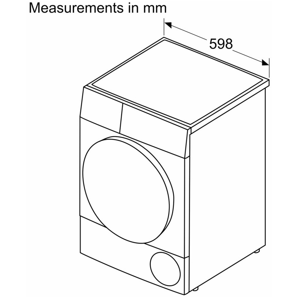 Bosch WTH85224GB Series 4 8kg Heat Pump Tumble Dryer White – image 5 of 12