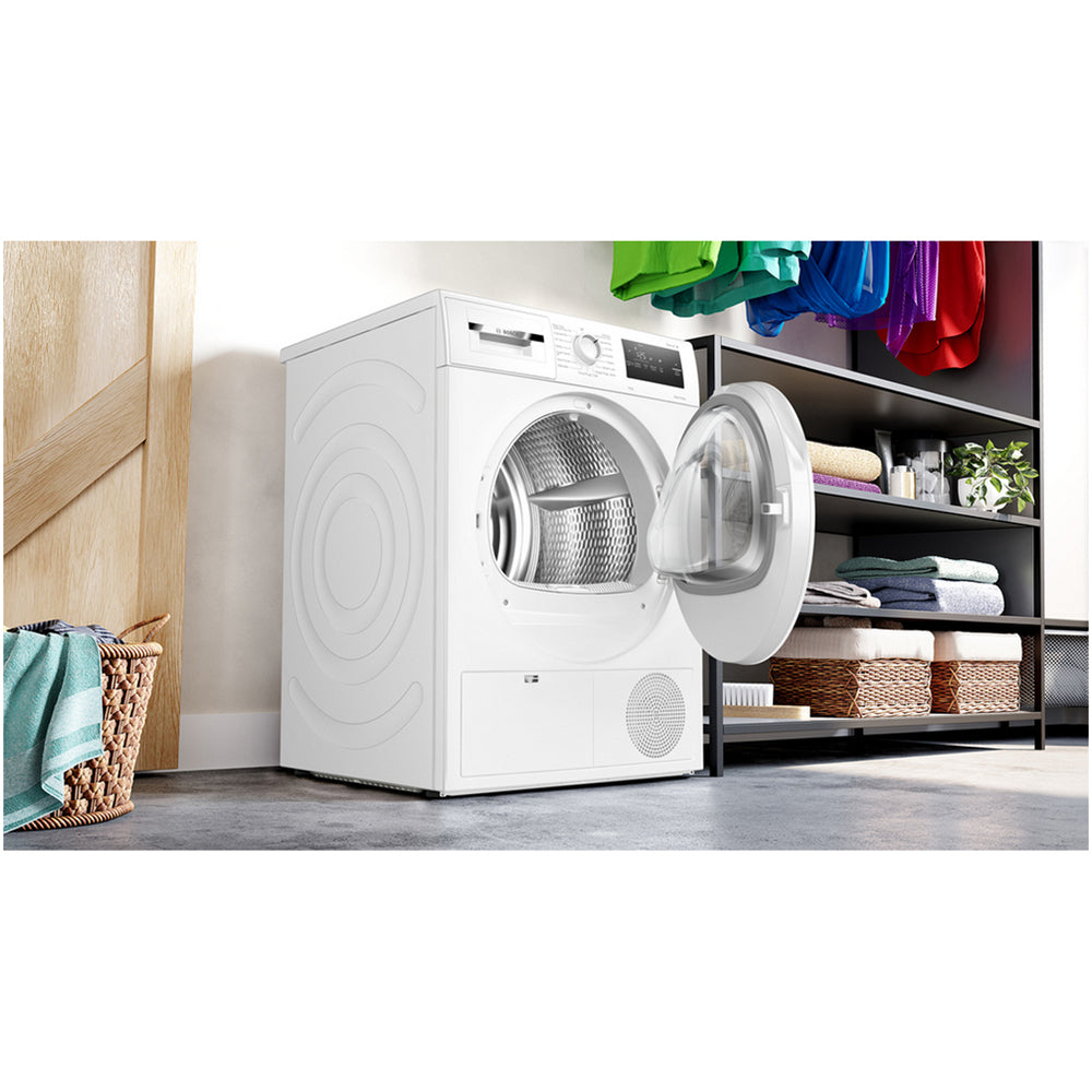 Bosch WTH85225GB Series 4 8kg Heat Pump Tumble Dryer White – image 4 of 9