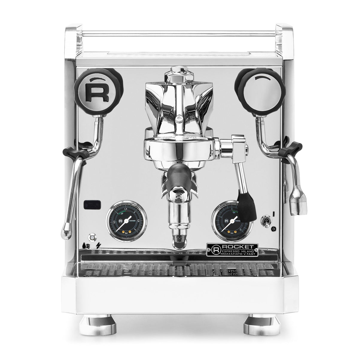 Rocket Espresso Mozzafiato FAST V Espresso Machine – Stainless Steel / No Accents / No Flow Control