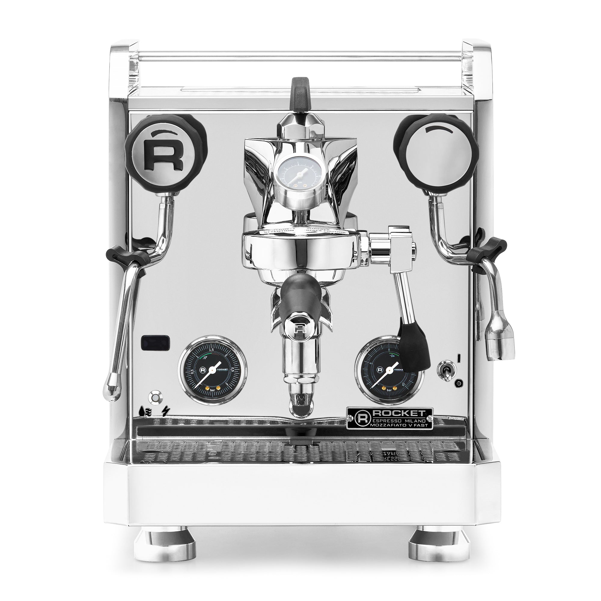 Rocket Espresso Mozzafiato FAST V Espresso Machine – Stainless Steel / No Accents / Flow Paddle