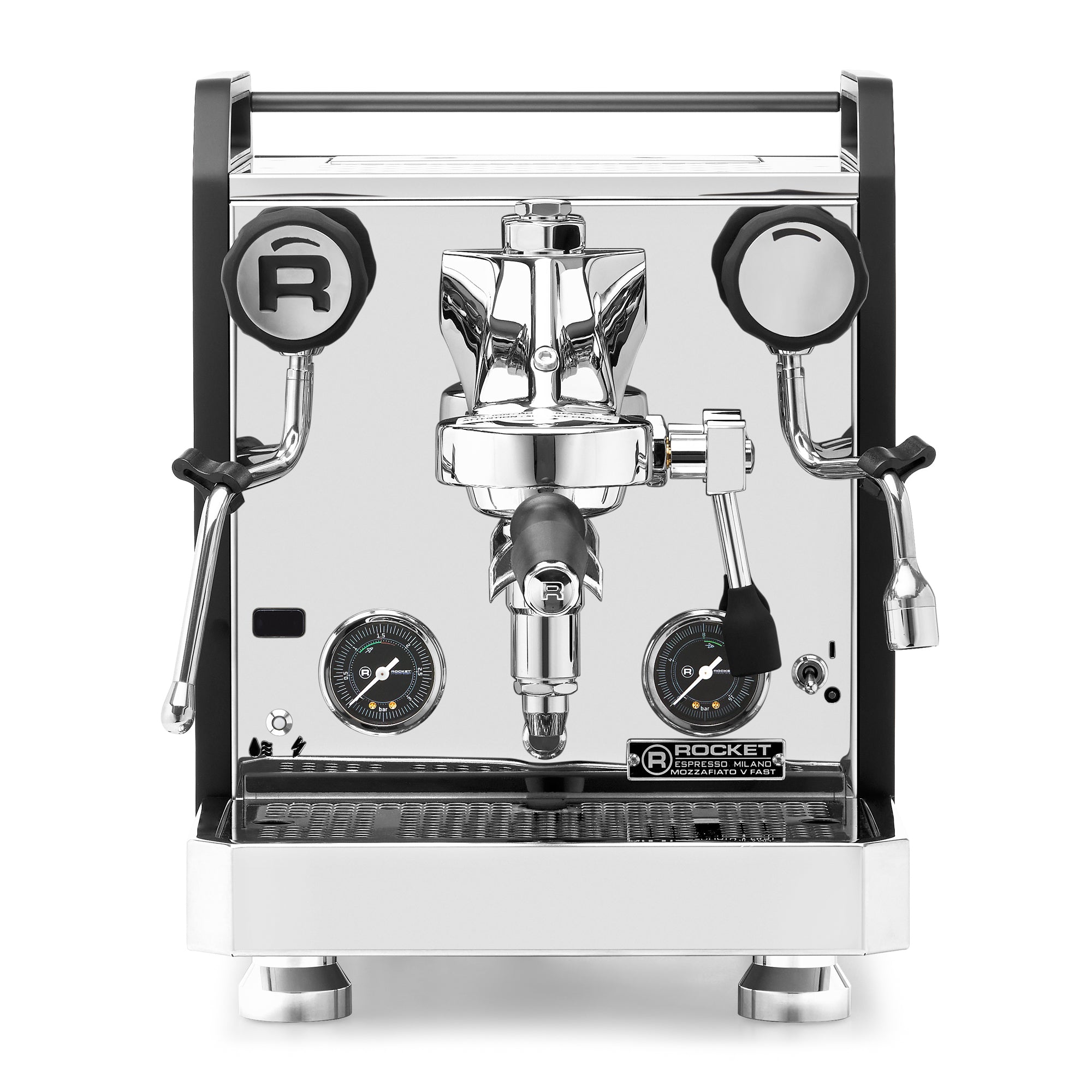 Rocket Espresso Mozzafiato FAST V Espresso Machine – Black / No Accents / No Flow Control