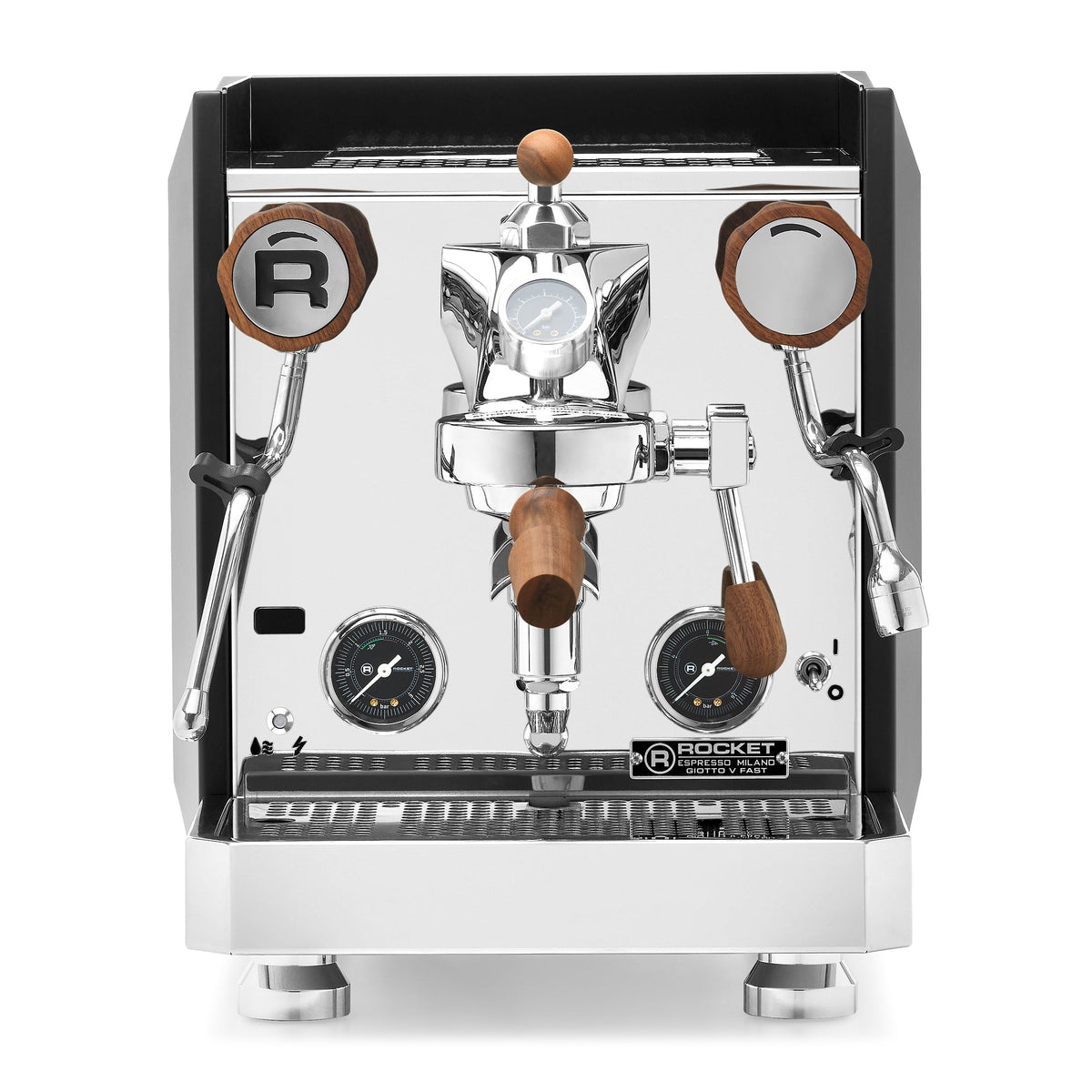 Rocket Espresso Giotto FAST V Espresso Machine – Black / Walnut / Flow Control