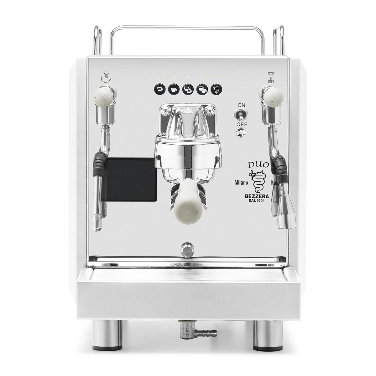Bezzera DUO DE Espresso Machine – Stainless Steel / Concrete