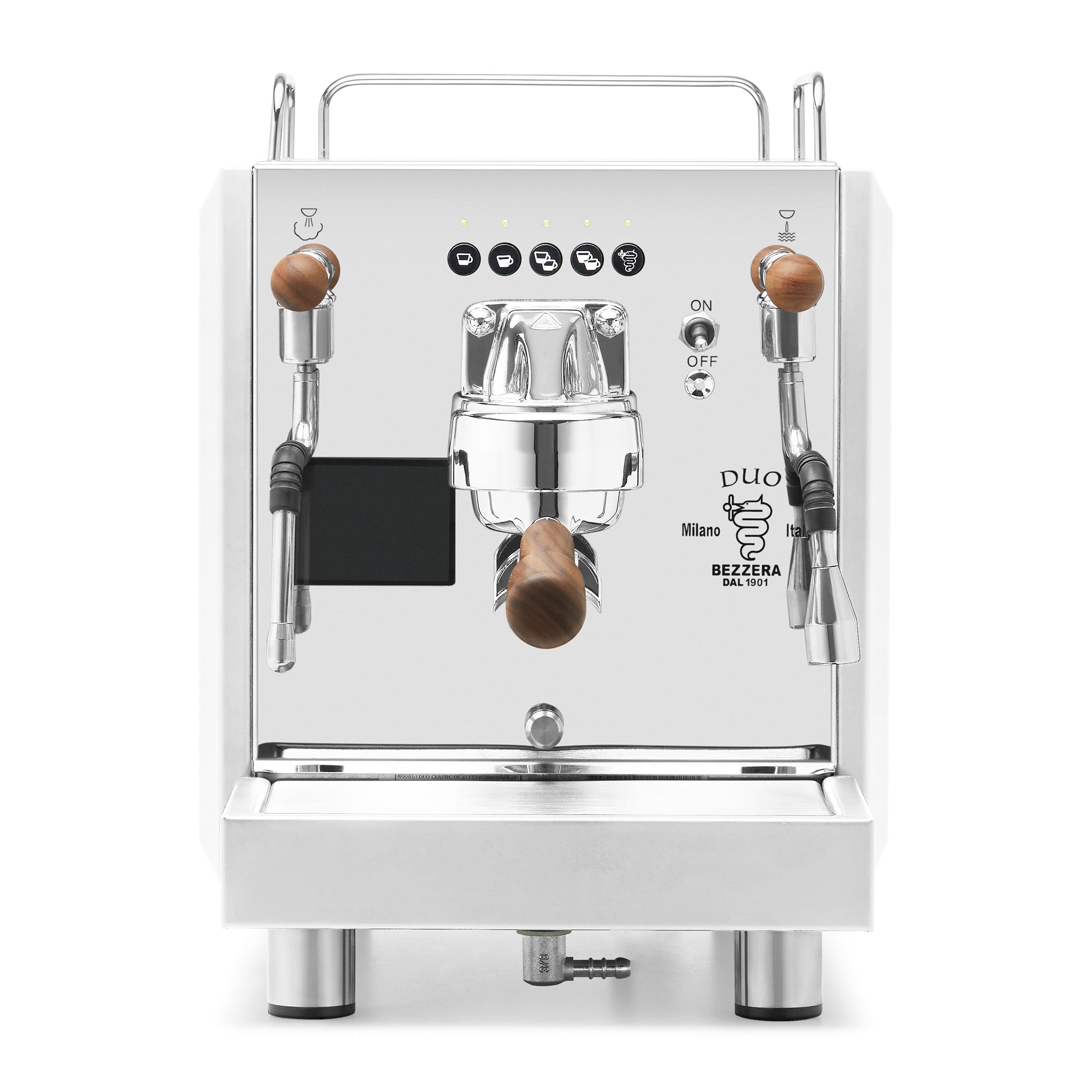 Bezzera DUO DE Espresso Machine – Stainless Steel / Walnut