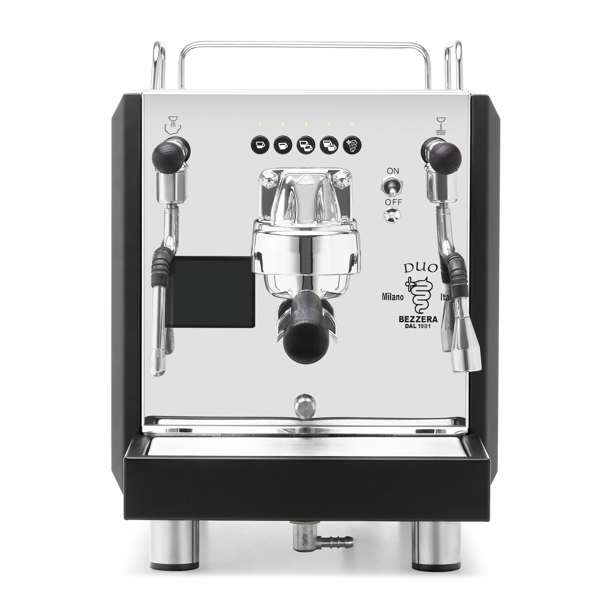Bezzera DUO DE Espresso Machine – Black / Blackened Oak