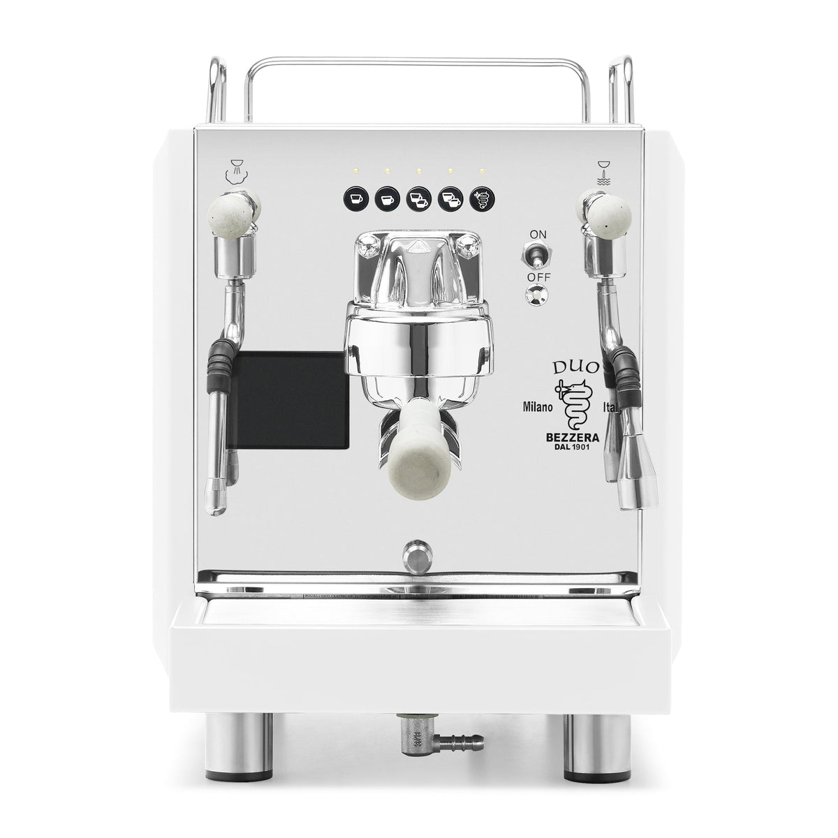 Bezzera DUO DE Espresso Machine – White / Concrete
