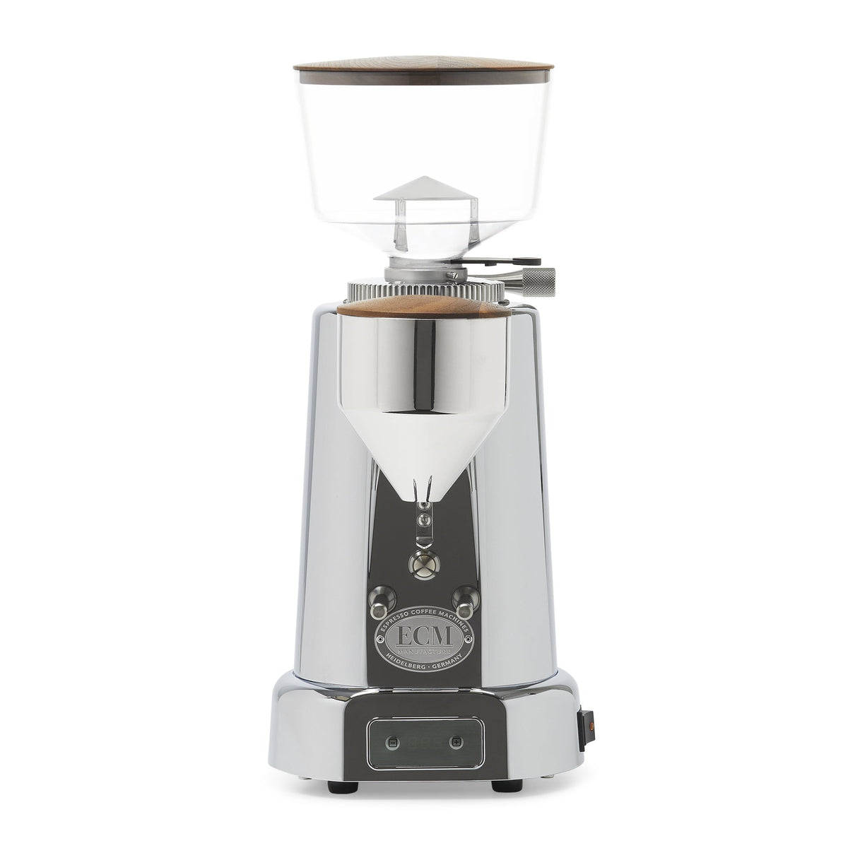 ECM V-Titan 64 Espresso Grinder – Stainless Steel / Original / Walnut