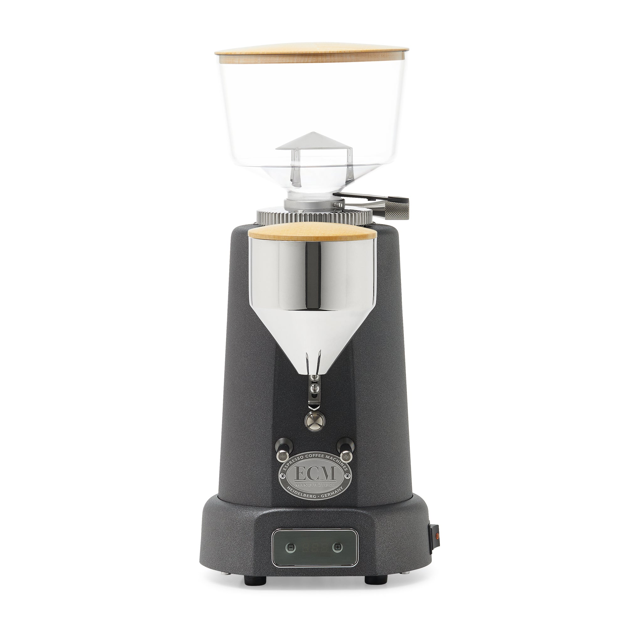 ECM V-Titan 64 Espresso Grinder – Anthracite / Original / Tiger Maple