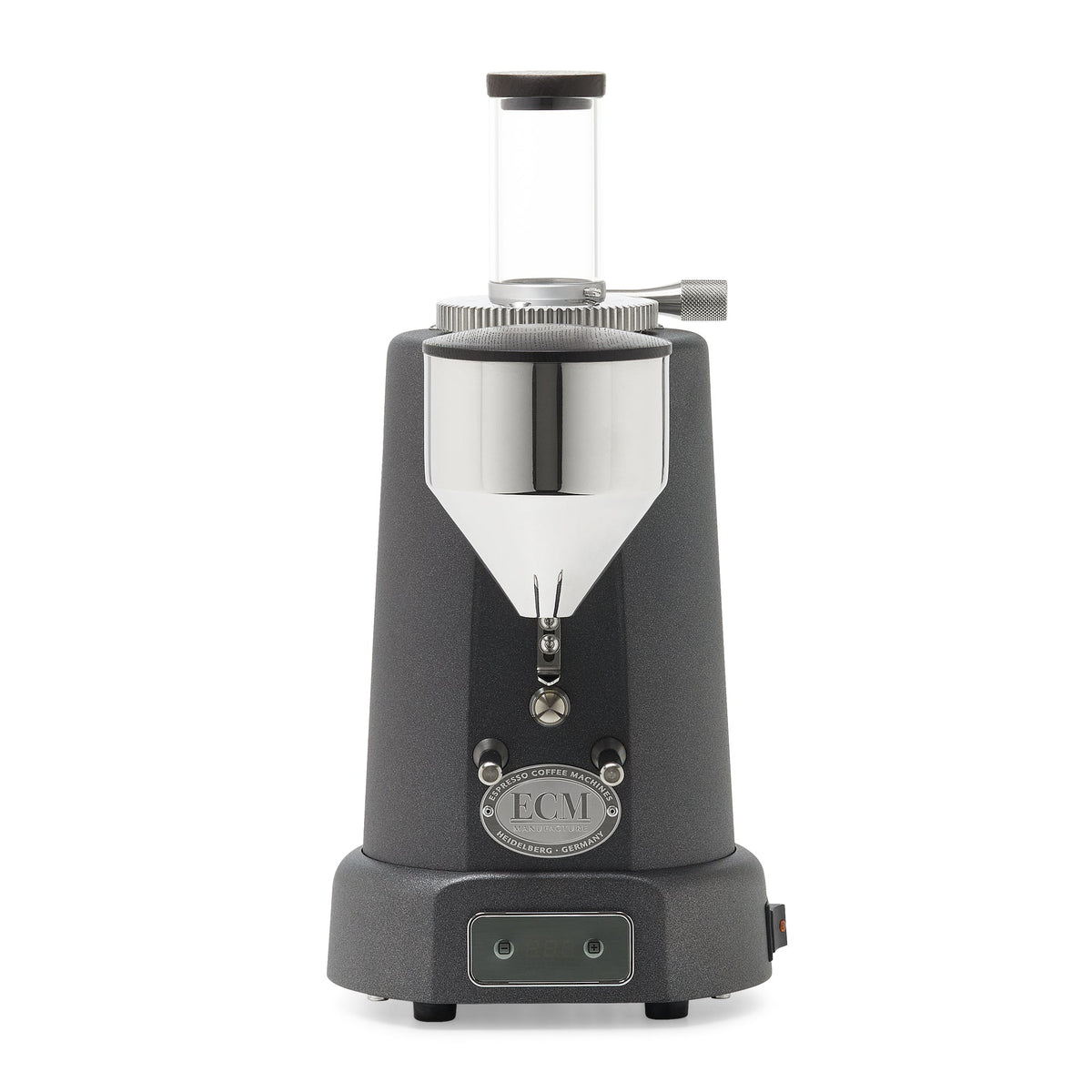 ECM V-Titan 64 Espresso Grinder – Anthracite / Day Hopper / Blackened Oak