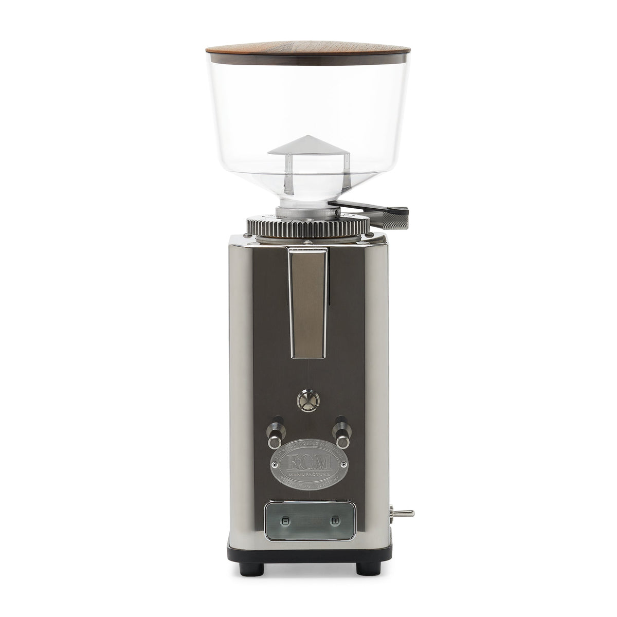 ECM S-Automatik 64 Espresso Grinder – Stainless with Gear / Original / Walnut
