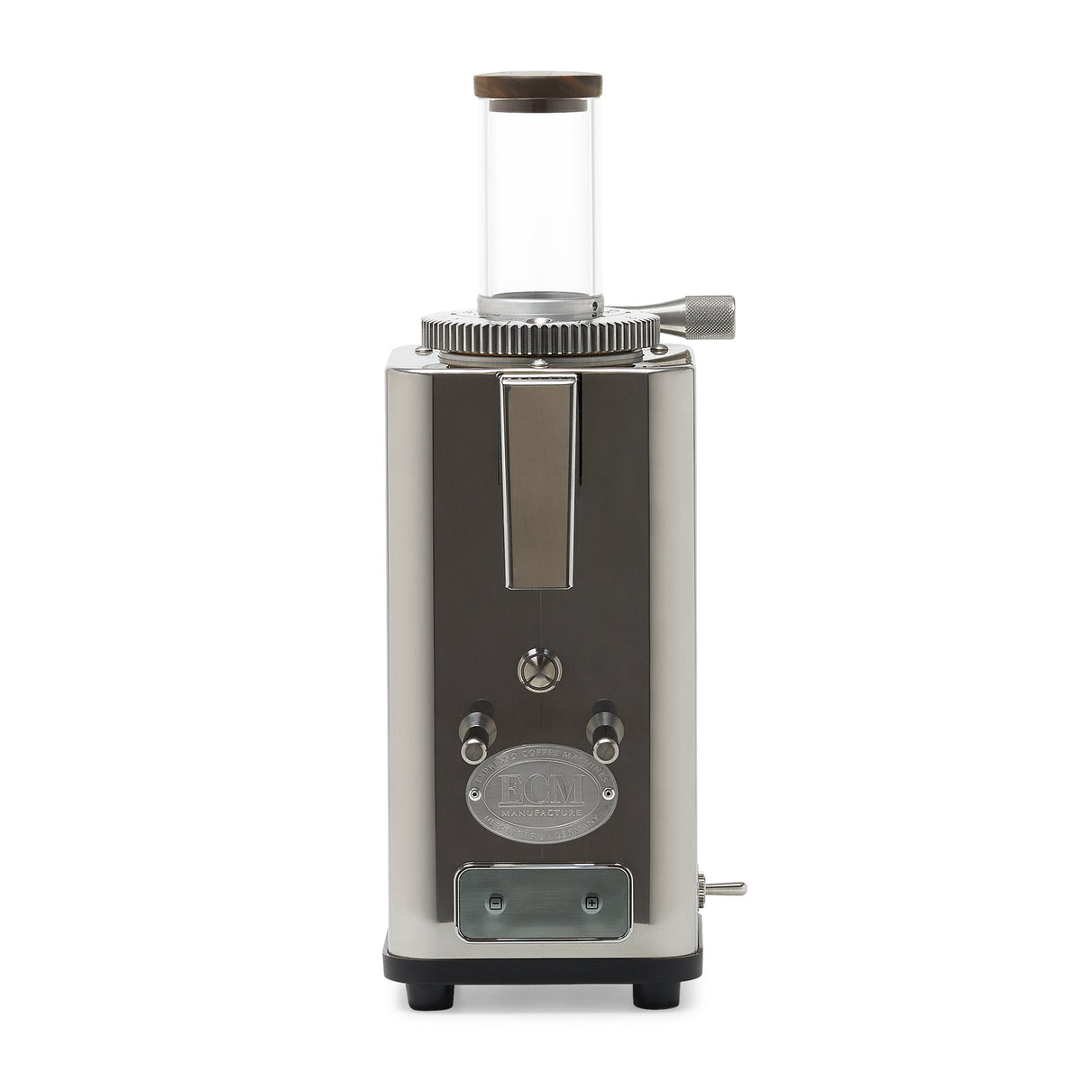 ECM S-Automatik 64 Espresso Grinder – Stainless with Gear / Day Hopper / Walnut
