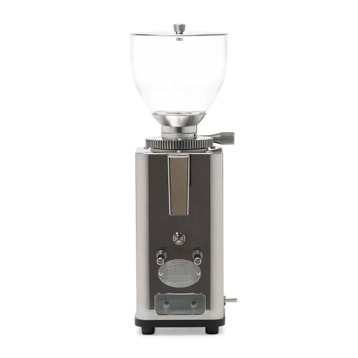 ECM S-Automatik 64 Espresso Grinder – Stainless with Gear / Glass / Stainless Steel