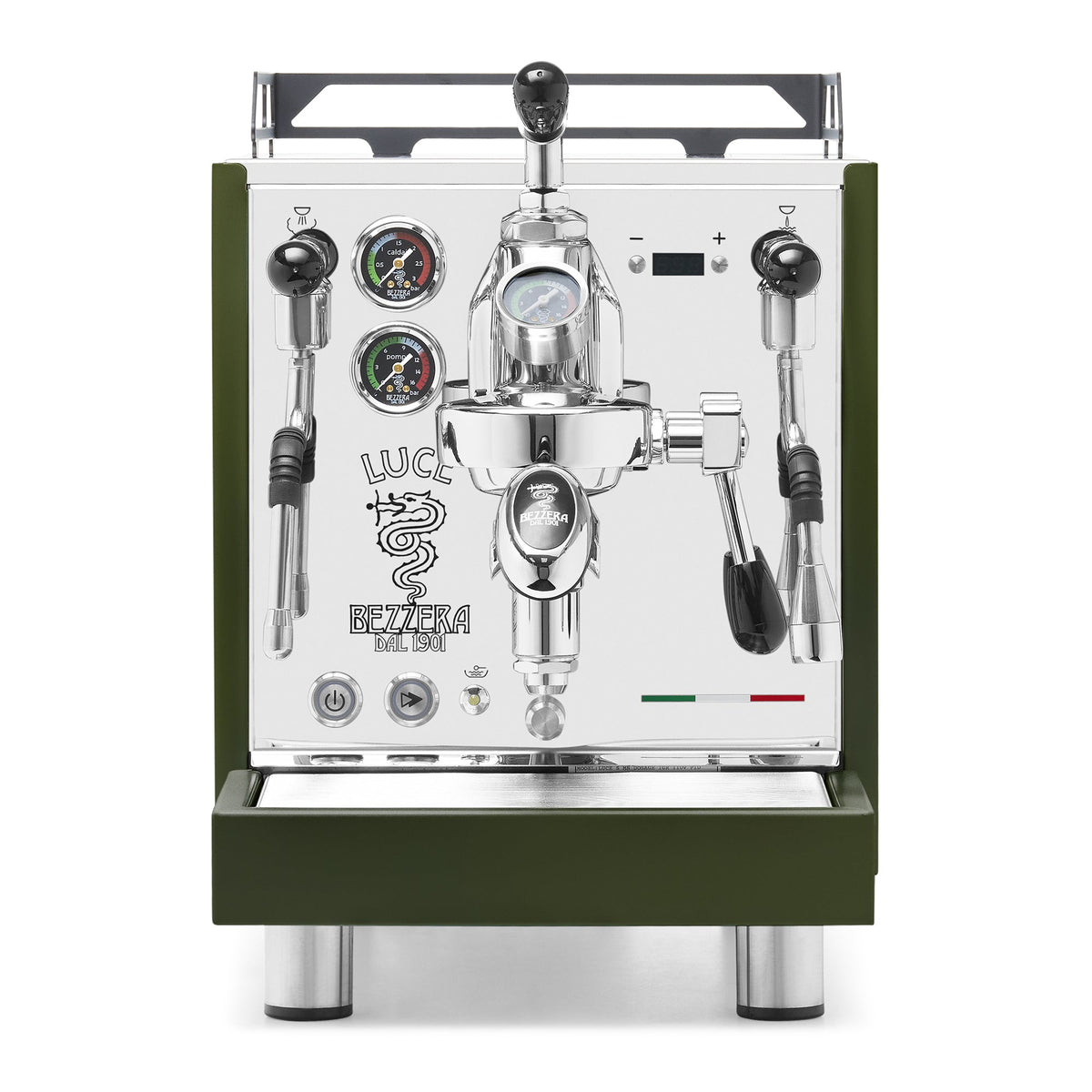 Bezzera LUCE S PID Fast Heating Espresso Machine – Green / No Accents / Flow Control