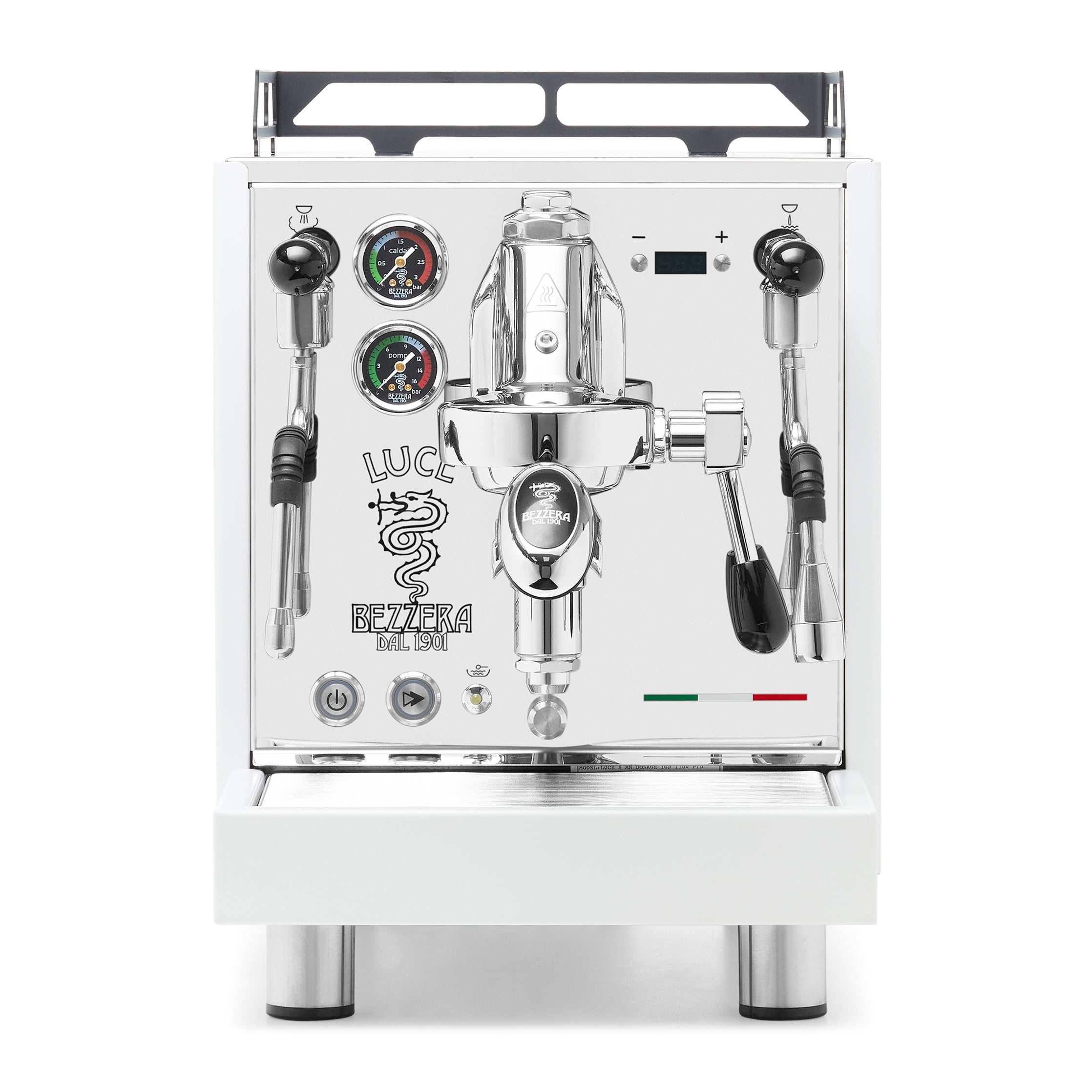 Bezzera LUCE S PID Fast Heating Espresso Machine – White / No Accents / No Flow Control