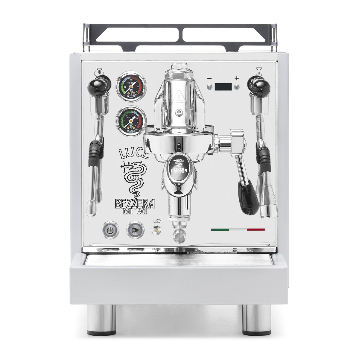Bezzera LUCE S PID Fast Heating Espresso Machine – Polished Steel / No Accents / No Flow Control