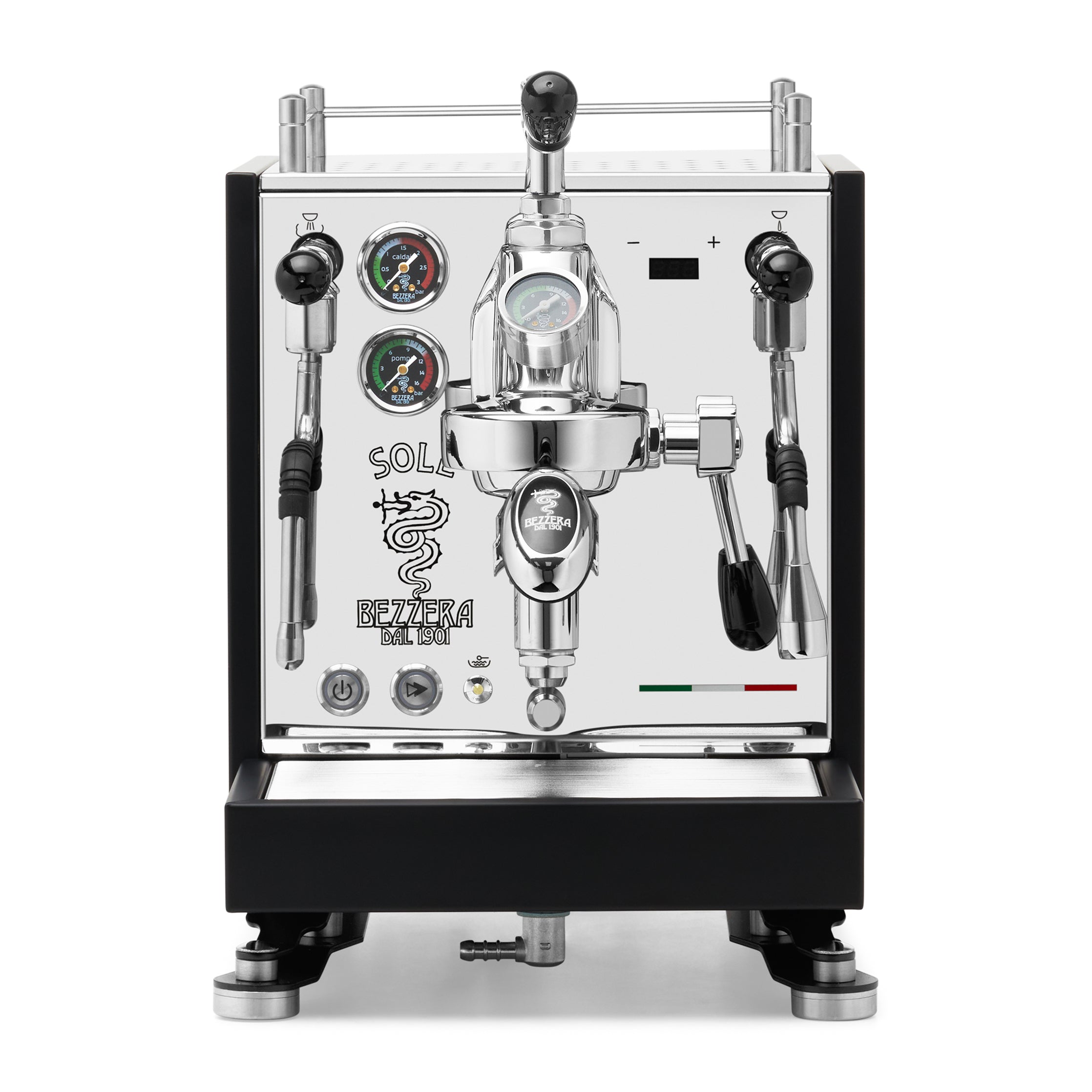 Bezzera SOLE Fast Heating Espresso Machine – Matte Black / No Accents / Flow Control