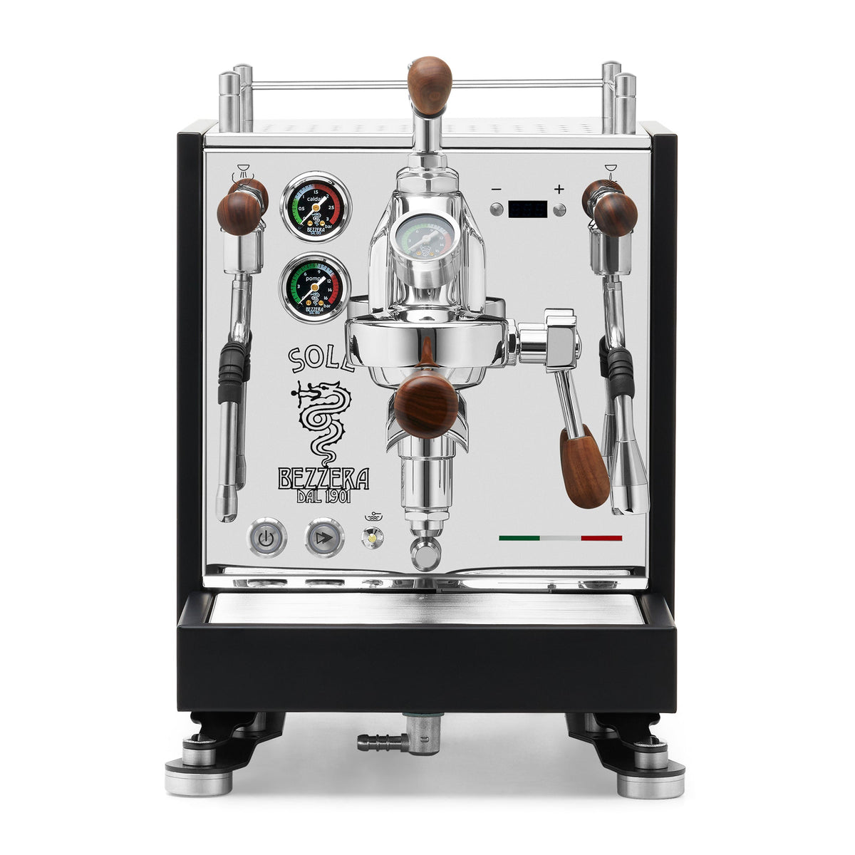 Bezzera SOLE Fast Heating Espresso Machine – Matte Black / Rosewood / Flow Control