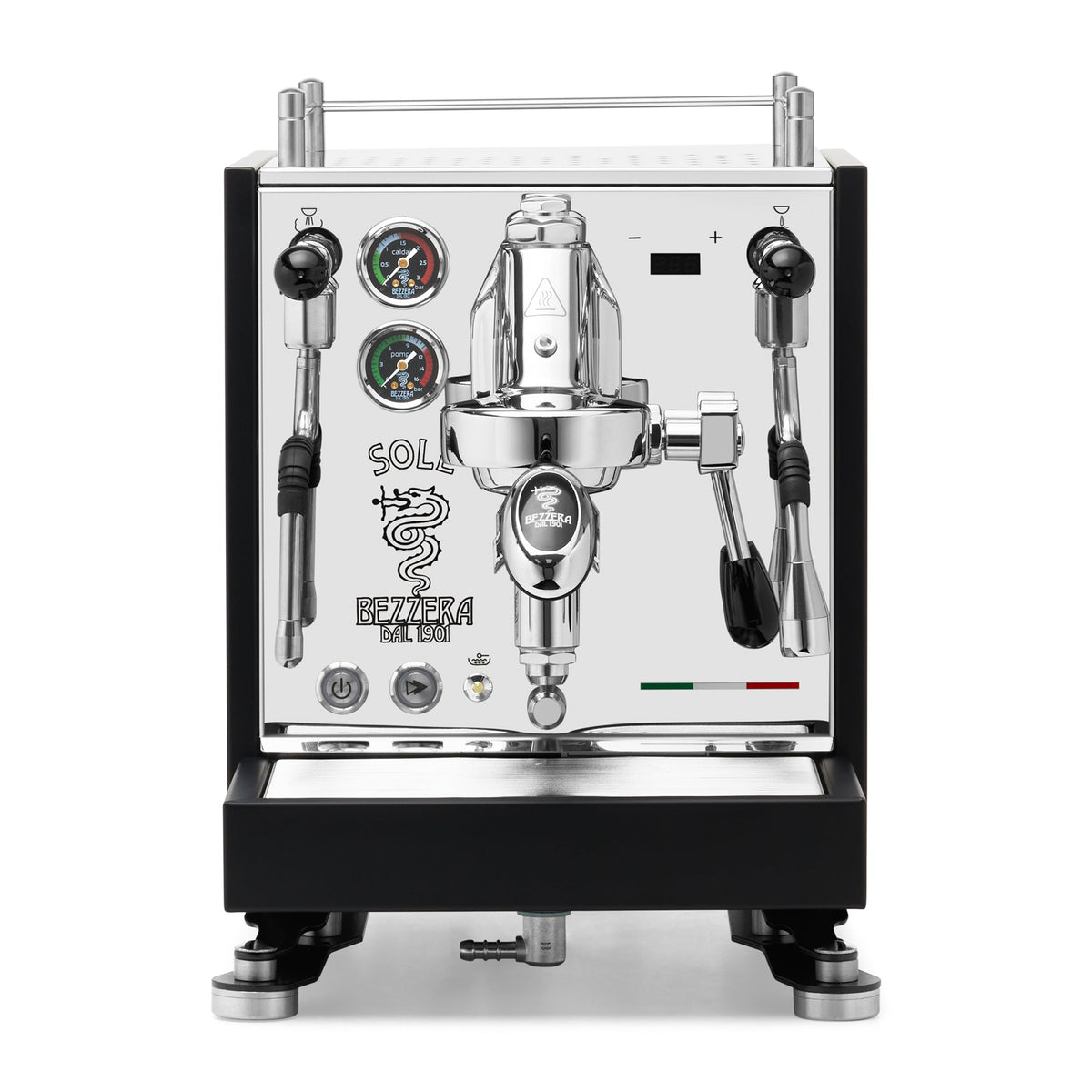 Bezzera SOLE Fast Heating Espresso Machine – Matte Black / No Accents / No Flow Control