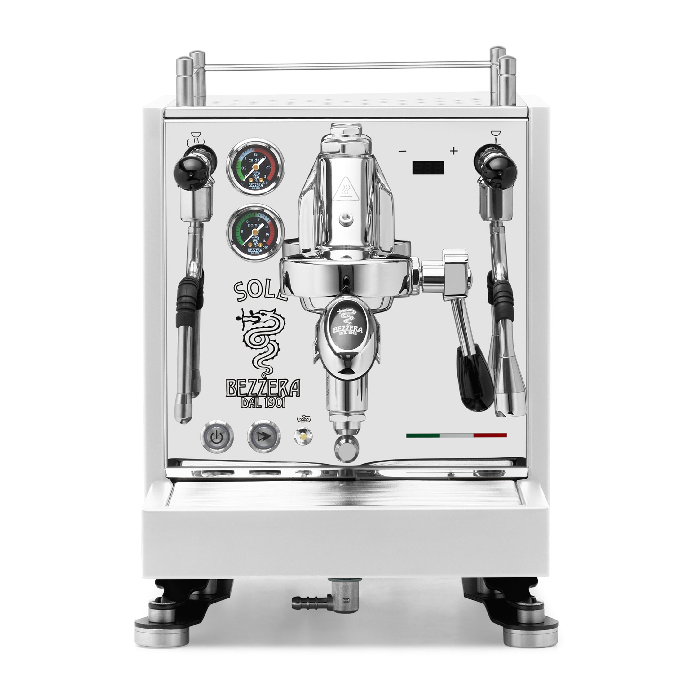 Bezzera SOLE Fast Heating Espresso Machine – Stainless Steel / No Accents / No Flow Control