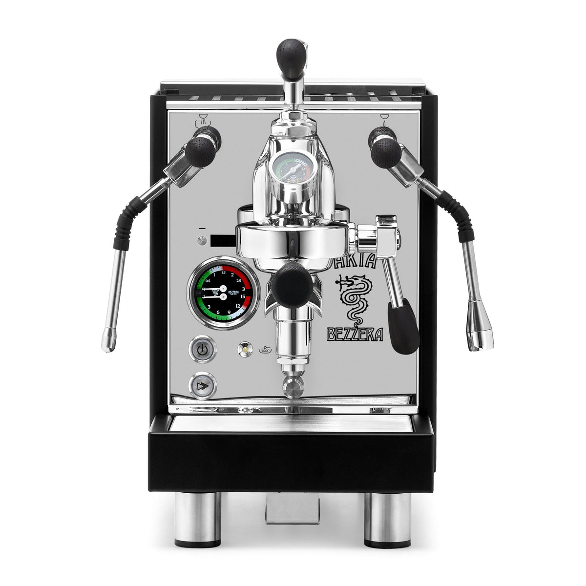 Bezzera Aria PID Fast Heating Espresso Machine – Black / Blackened Oak / Flow Control