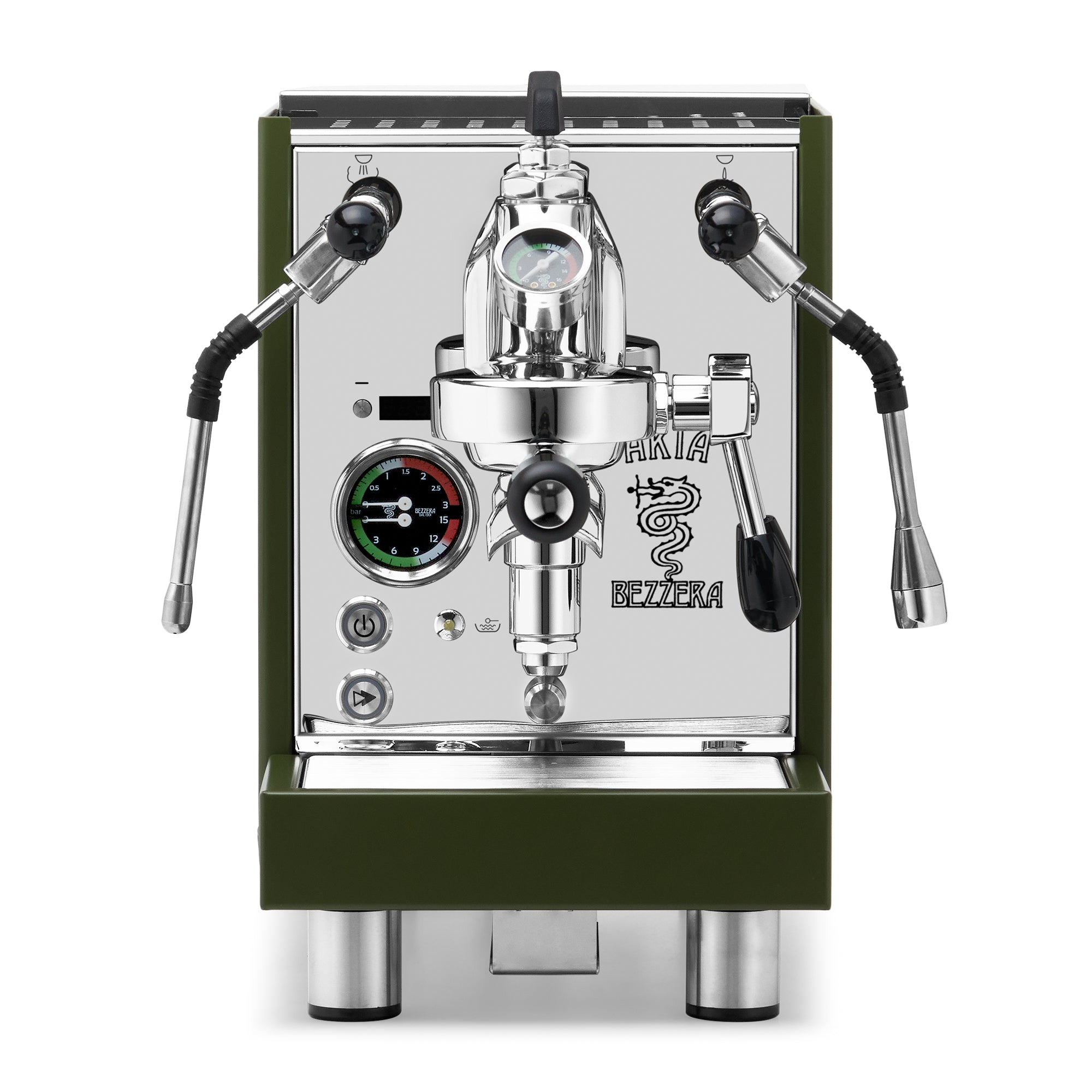 Bezzera Aria PID Fast Heating Espresso Machine – Green / No Accents / Flow Paddle