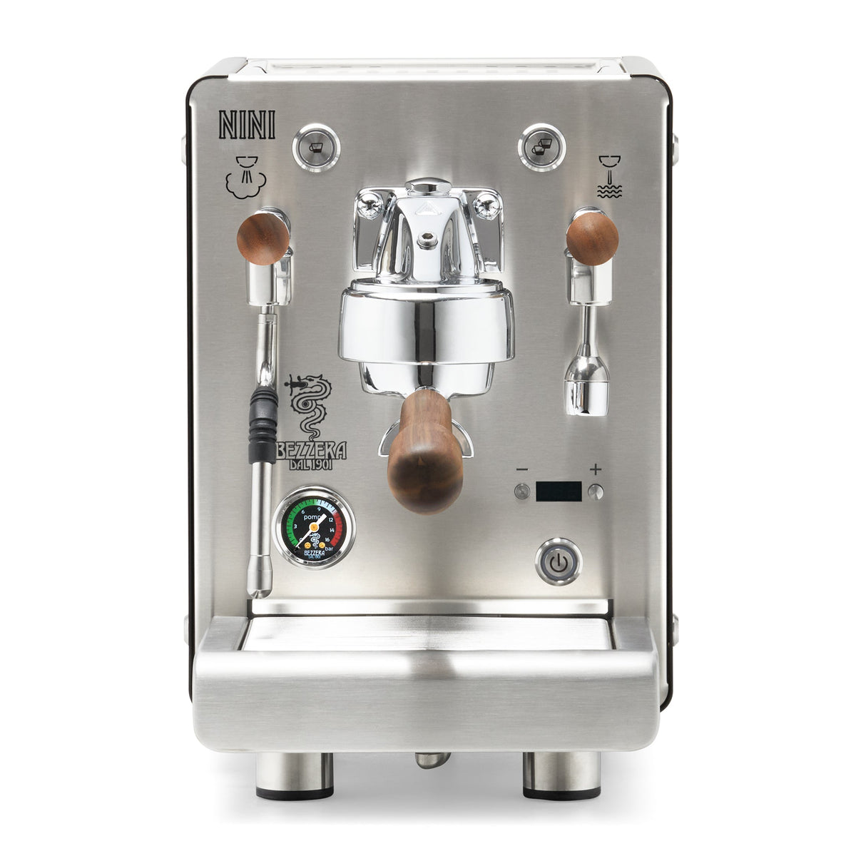 Bezzera NINI DE PID – Black / No Flow Control / Walnut