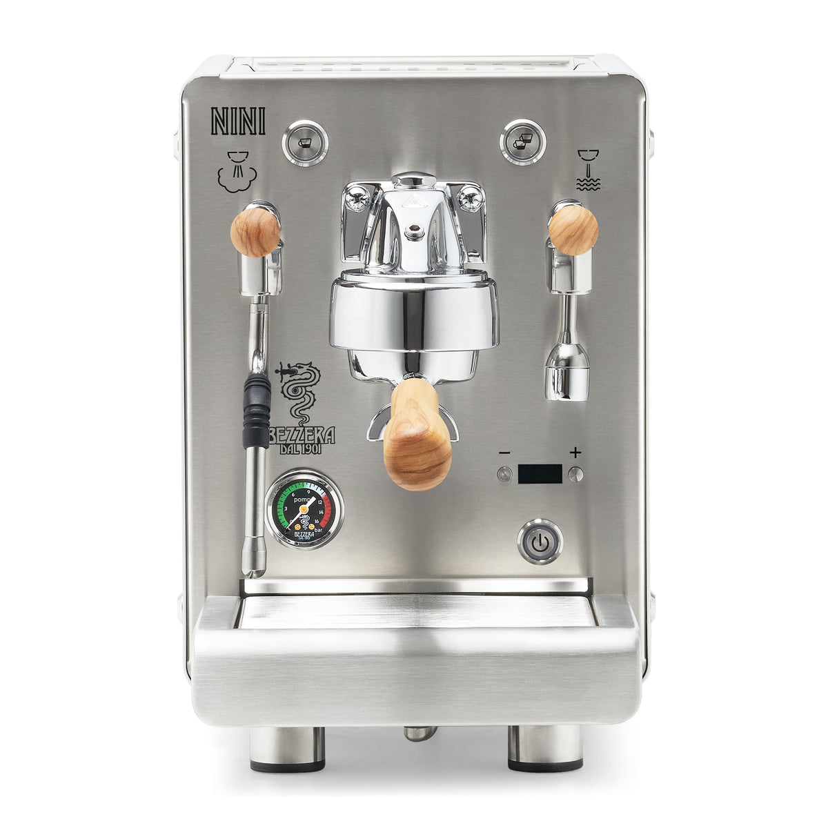 Bezzera NINI DE PID – White / No Flow Control / Olive Wood