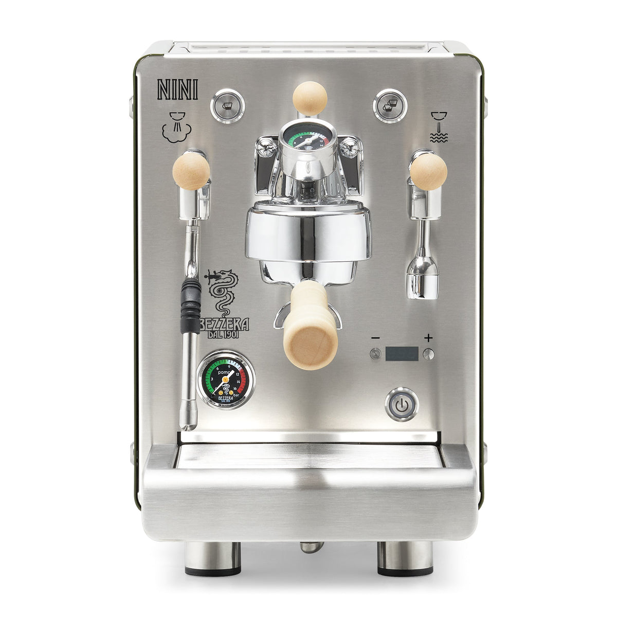 Bezzera NINI DE PID – Green / Flow Control / Tiger Maple