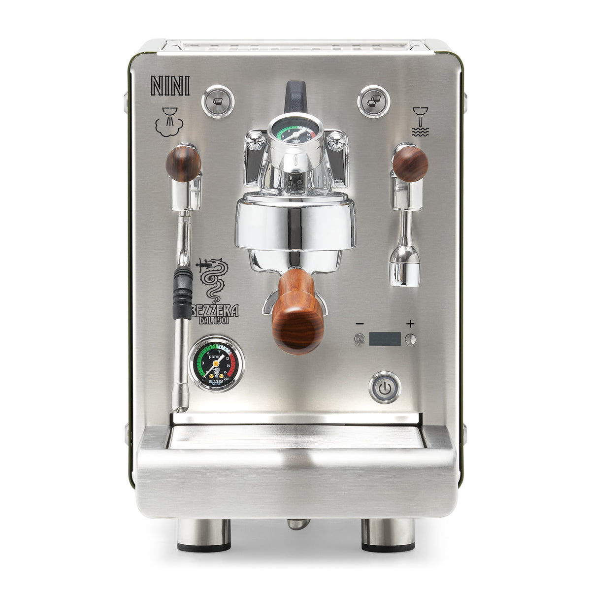 Bezzera NINI DE PID – Green / Flow Paddle / Rosewood