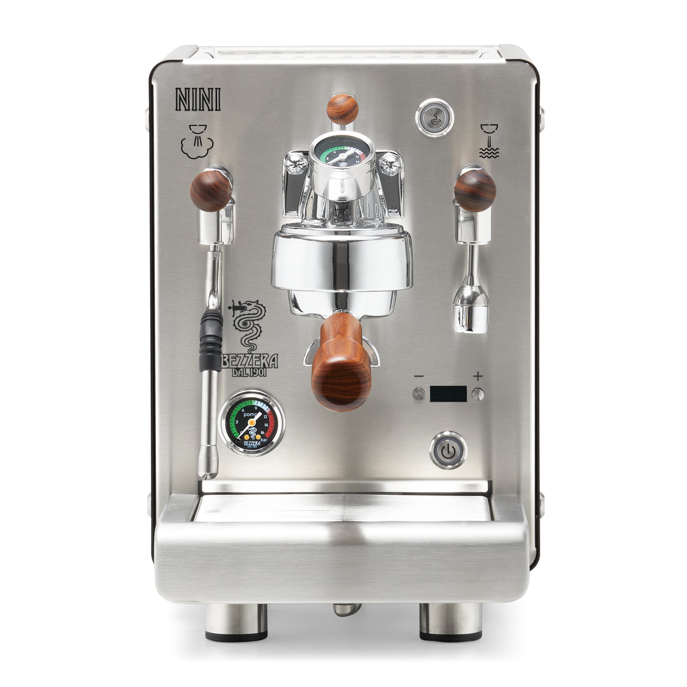 Bezzera NINI PM PID – Black / Flow Control / Rosewood