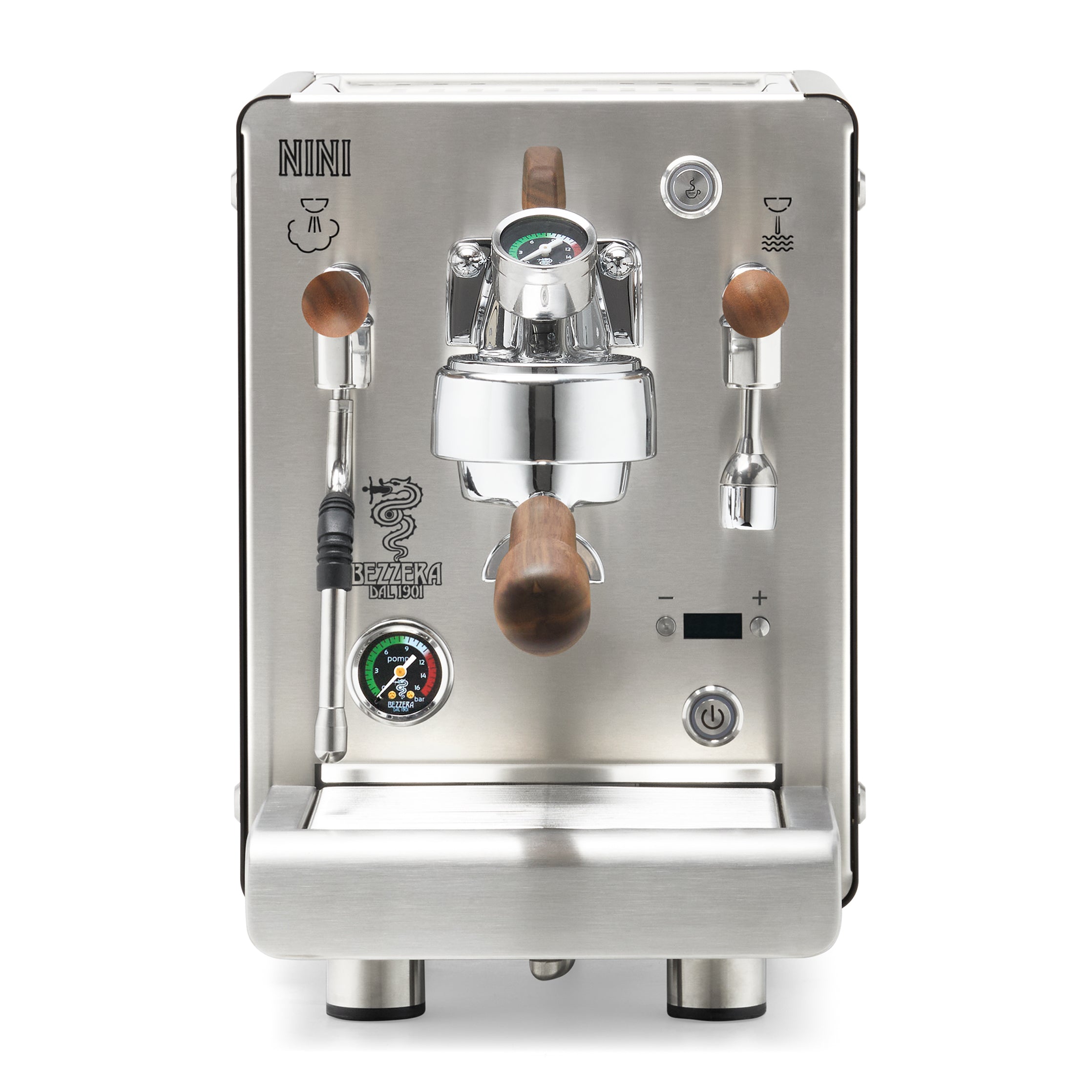 Bezzera NINI PM PID – Black / Flow Paddle / Walnut