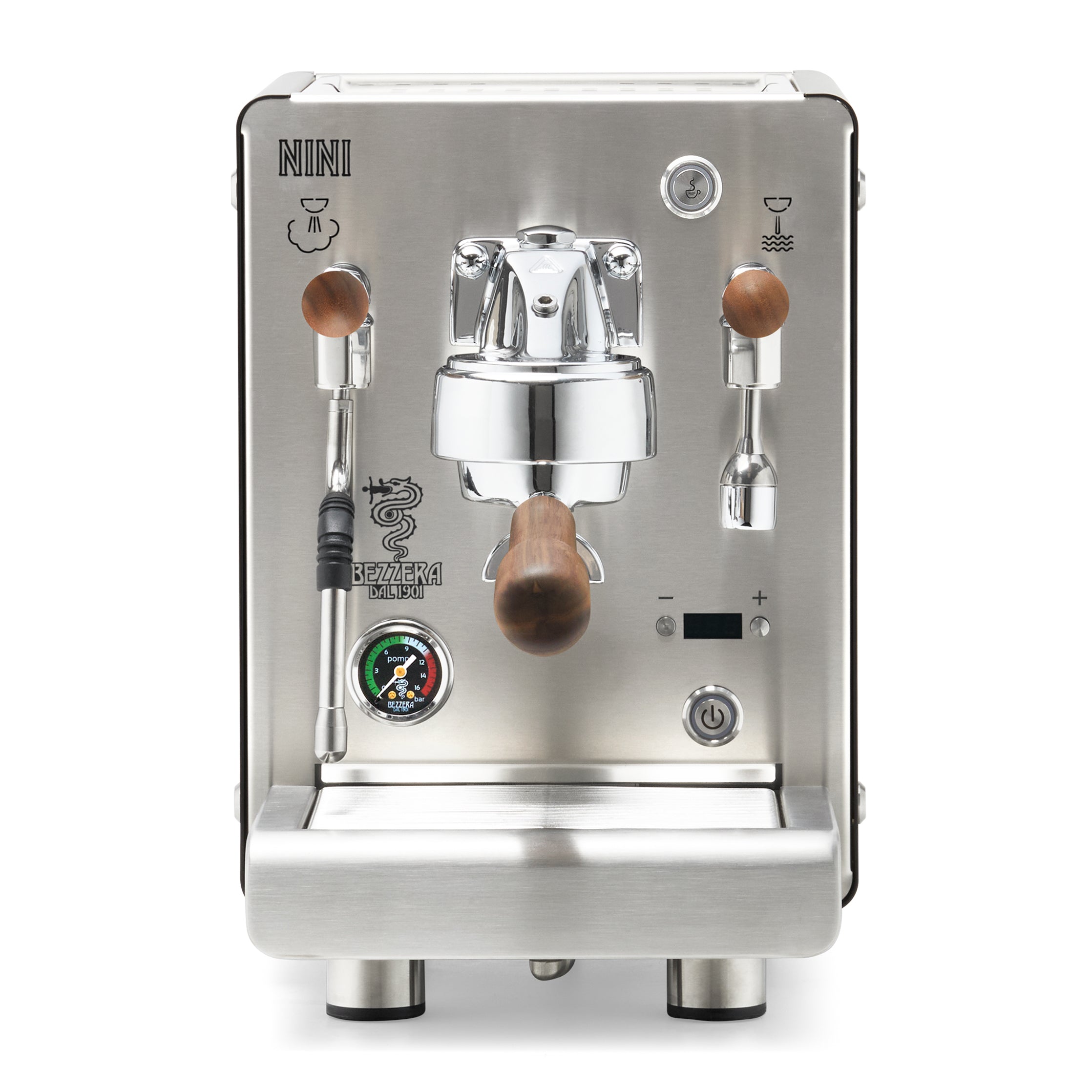Bezzera NINI PM PID – Black / No Flow Control / Walnut
