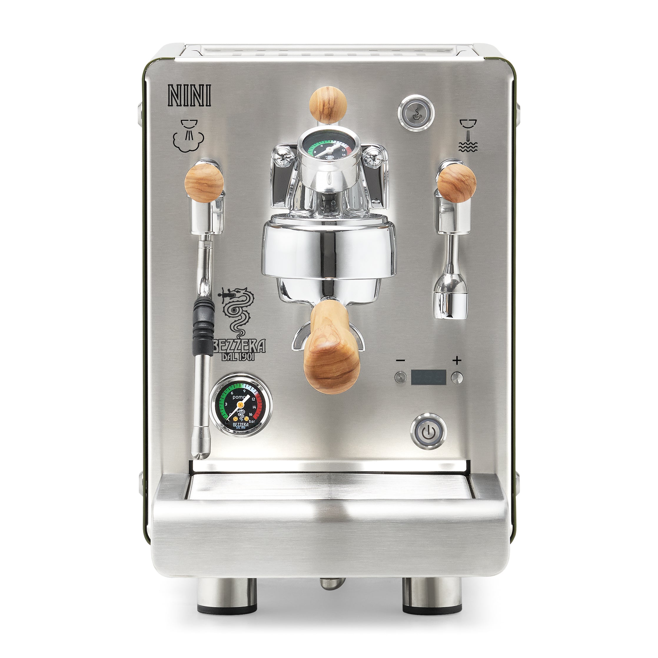 Bezzera NINI PM PID – Green / Flow Control / Olive Wood