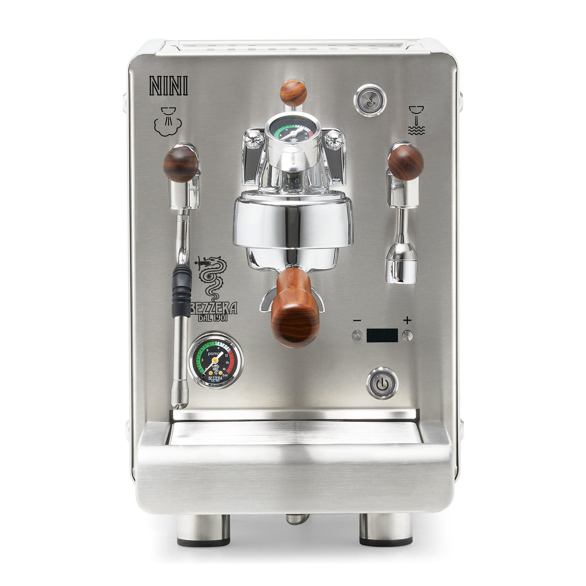 Bezzera NINI PM PID – White / Flow Control / Rosewood