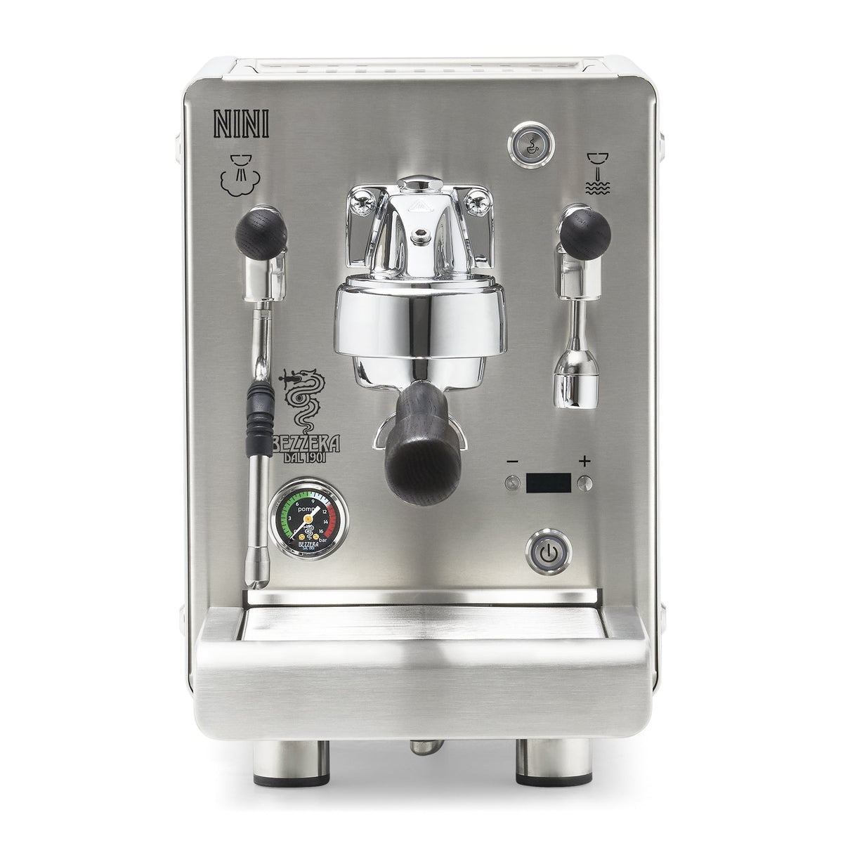 Bezzera NINI PM PID – White / No Flow Control / Blackened Oak