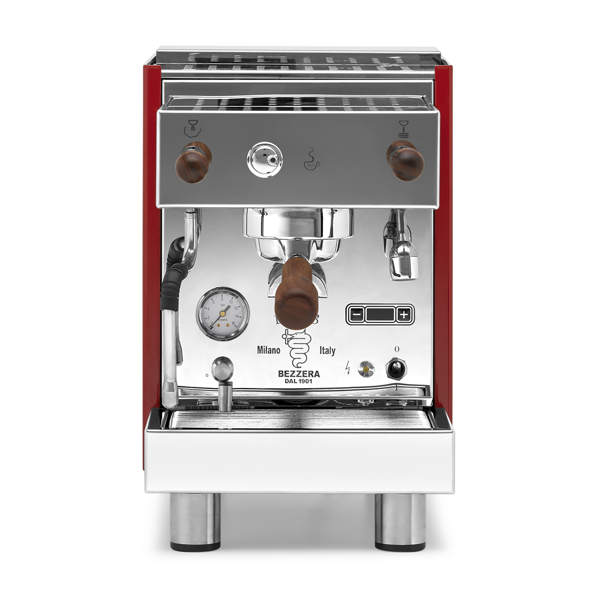 Bezzera BZ13 PM Espresso Machine - Special Edition – Red / Rosewood