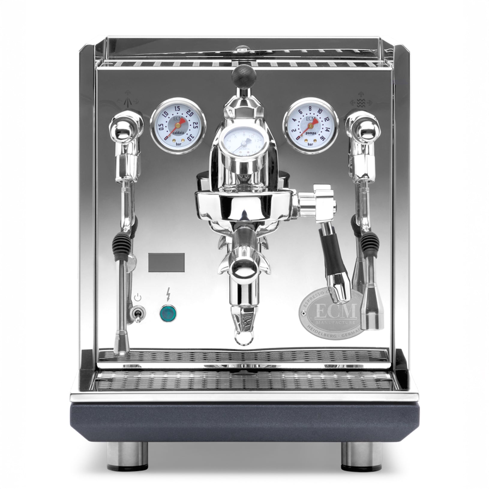 ECM Synchronika II Espresso Machine – Elegant Blackened Oak / Flow Control