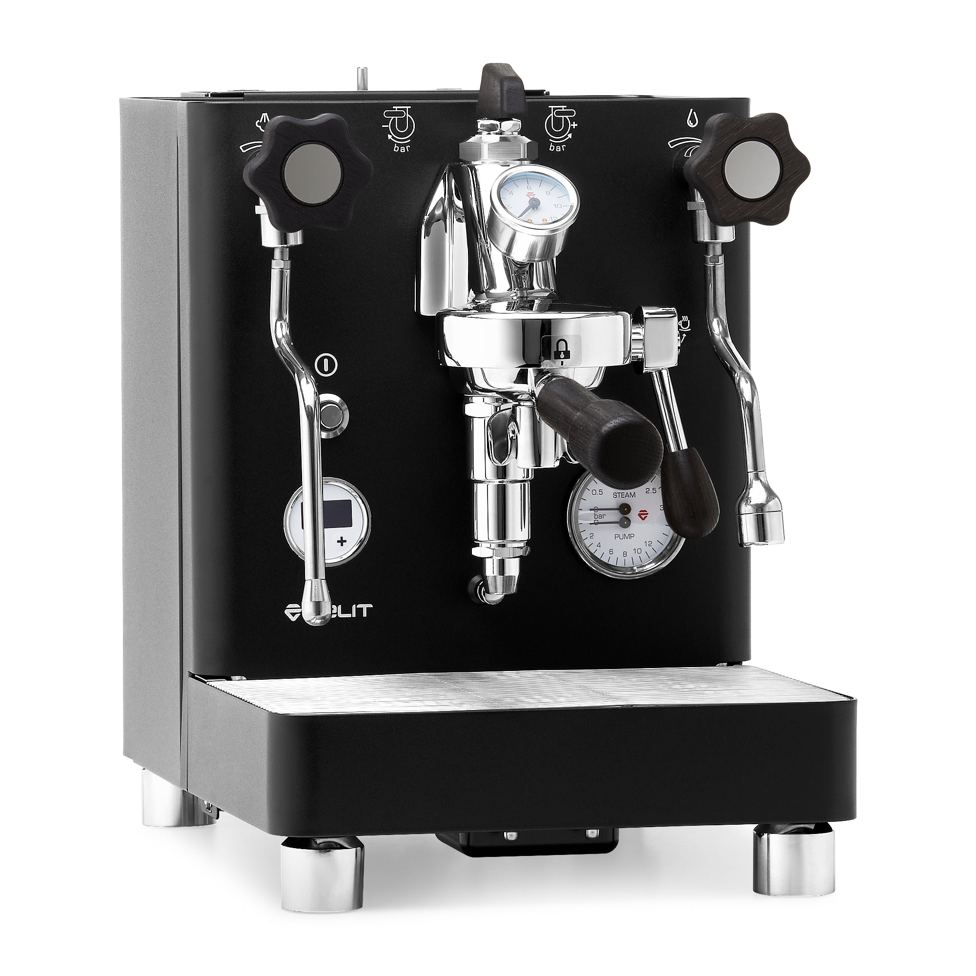Lelit Bianca V3 Espresso Machine – Black / Blackened Oak
