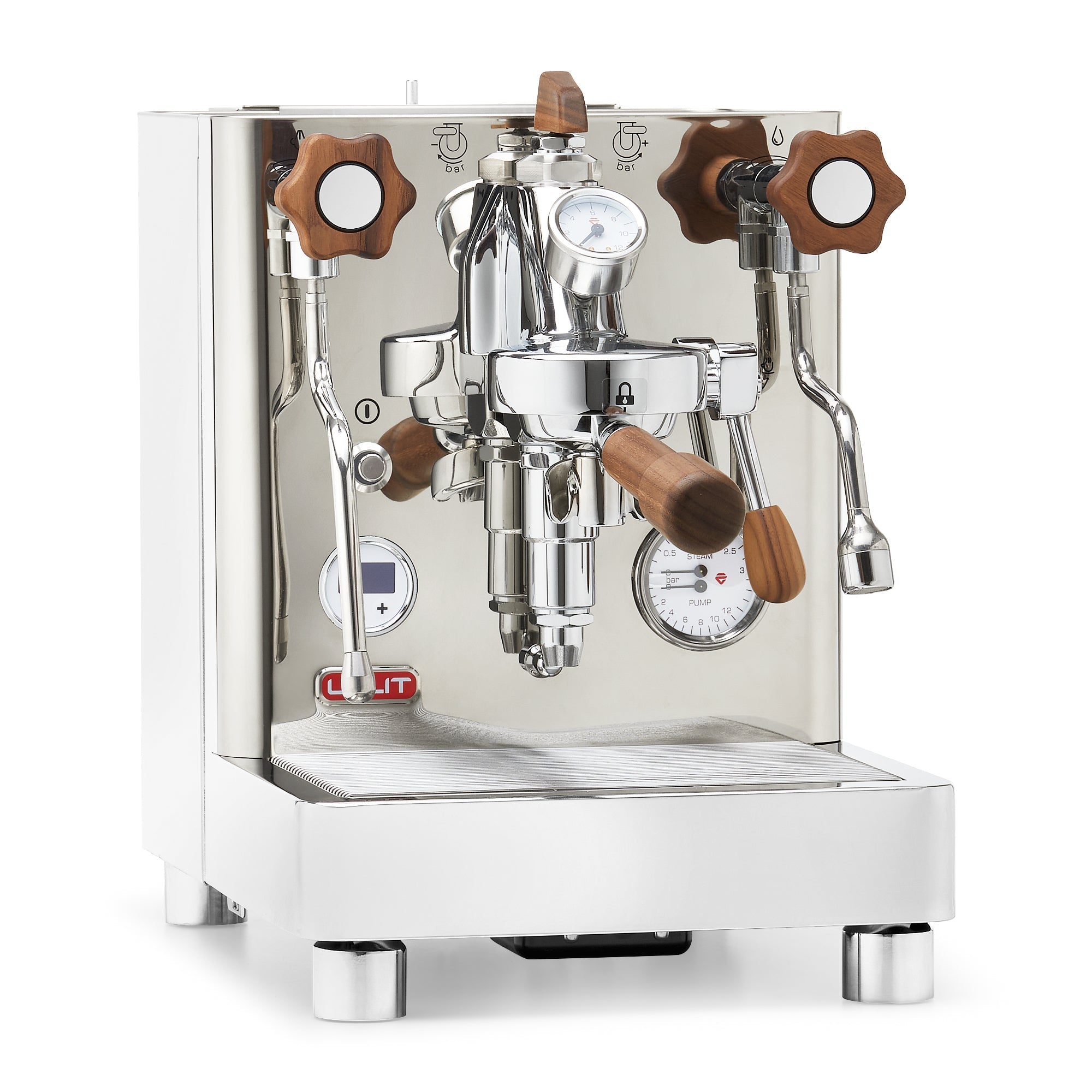 Lelit Bianca V3 Espresso Machine – Stainless Steel / Walnut
