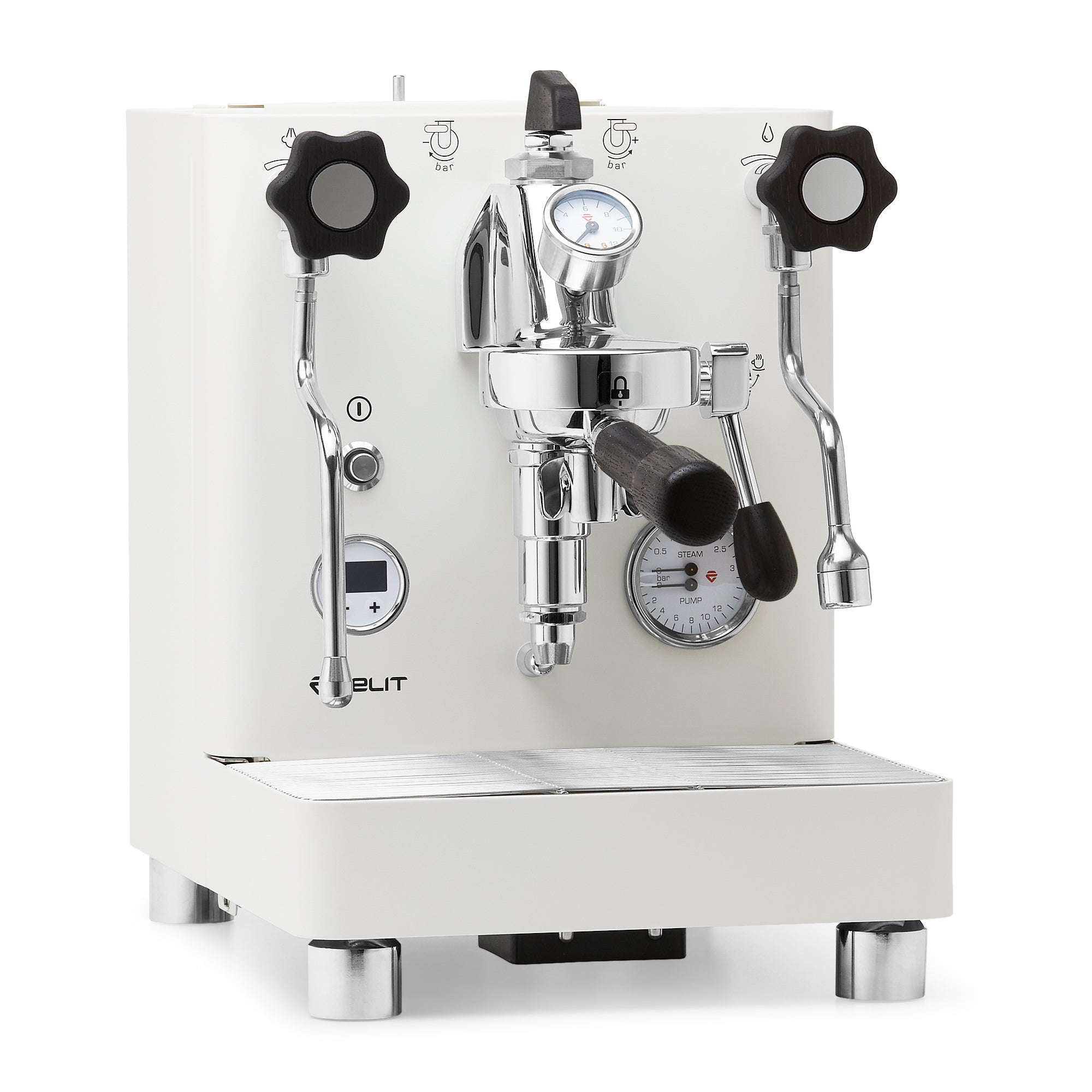 Lelit Bianca V3 Espresso Machine – White / Blackened Oak