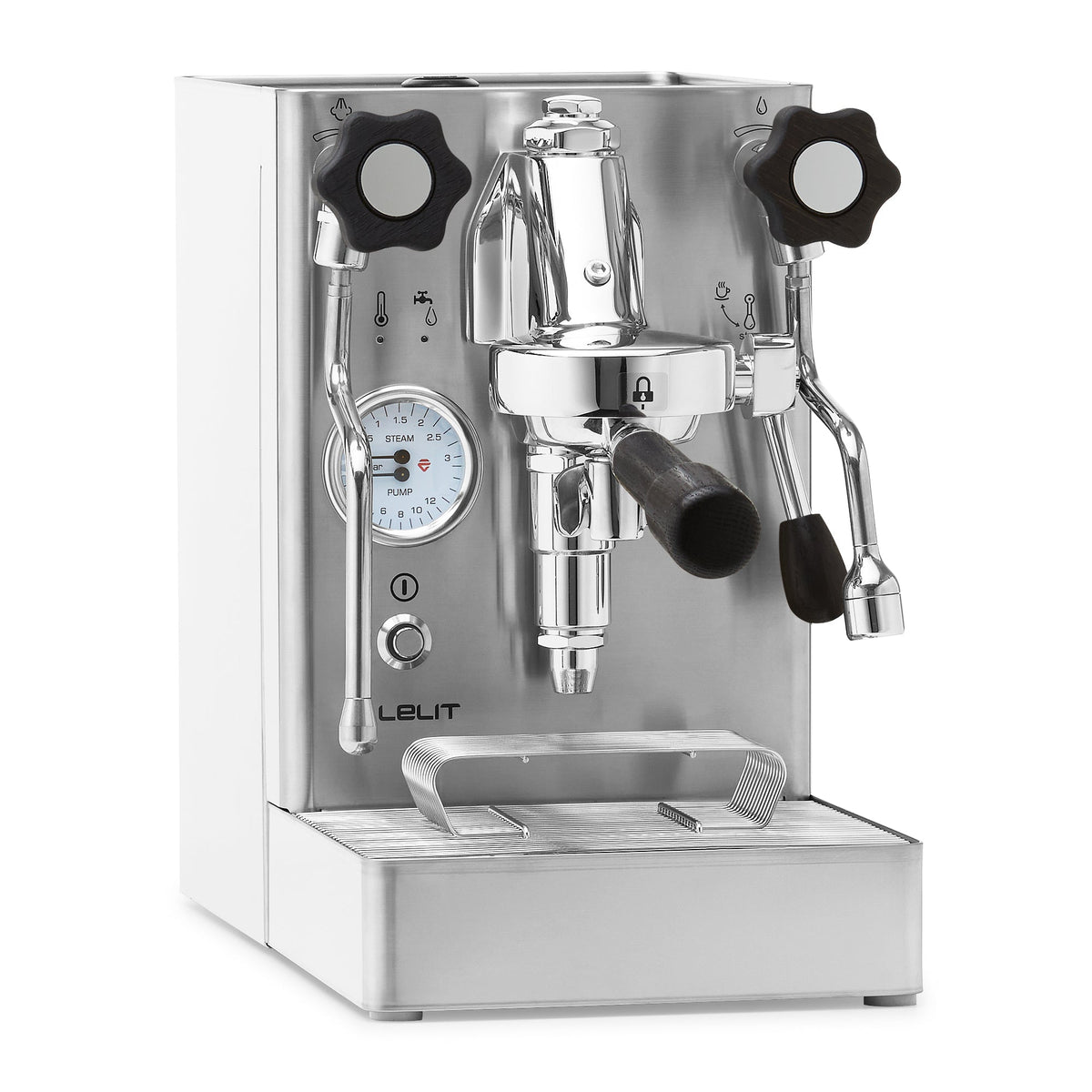 Lelit Mara X Heat Exchanger Espresso Machine – Stainless / Blackened Oak / No Flow Control