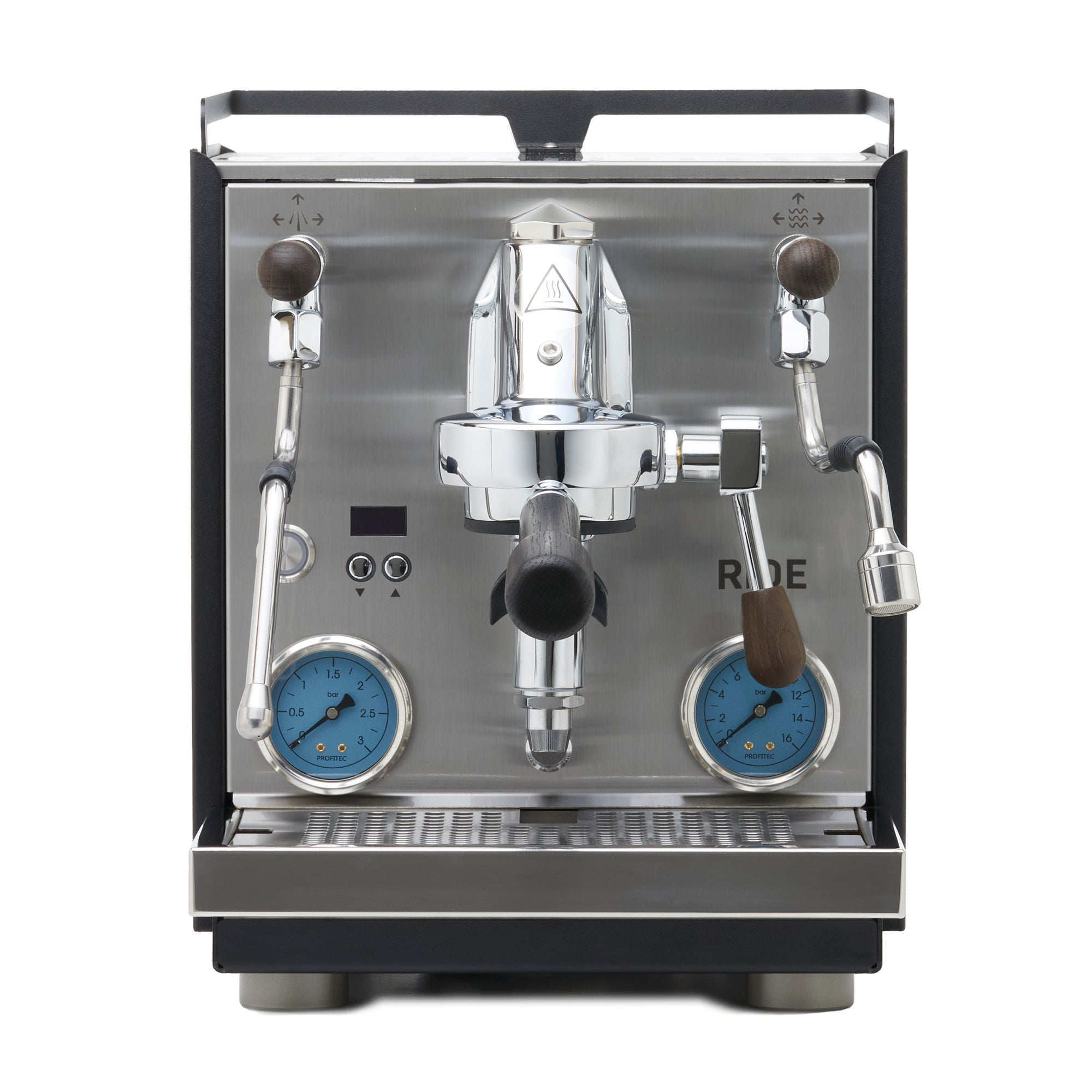 Profitec RIDE Espresso Machine – Joystick / Blackened Oak / No Flow Control