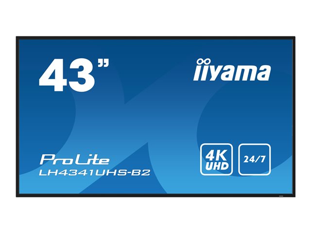 iiyama ProLite LH4341UHS-B2 43" Class (42.5" viewable) LED-backlit LCD display - 4K - for digital signage