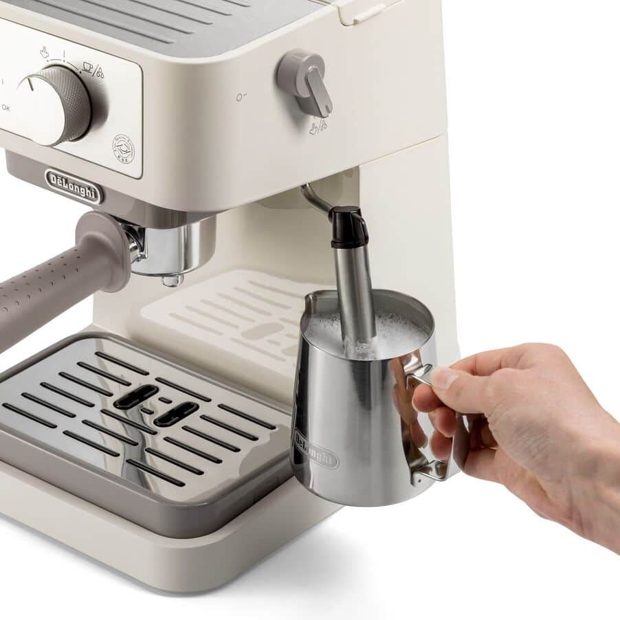 Delonghi EC260.CR Stilosa Traditional Barista Pump Manual Espresso Coffee Machine Cream – image 3 of 4