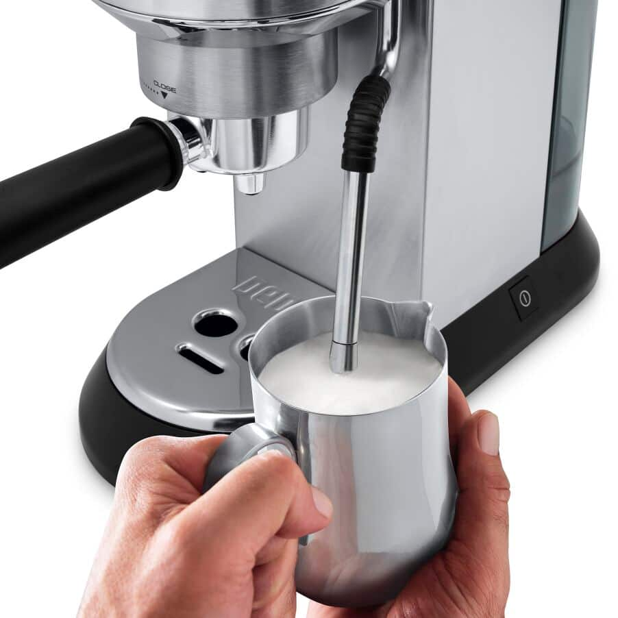 Delonghi EC885.M Dedica Arte Manual Espresso Coffee maker with Milk Frother - Silver – image 4 of 6