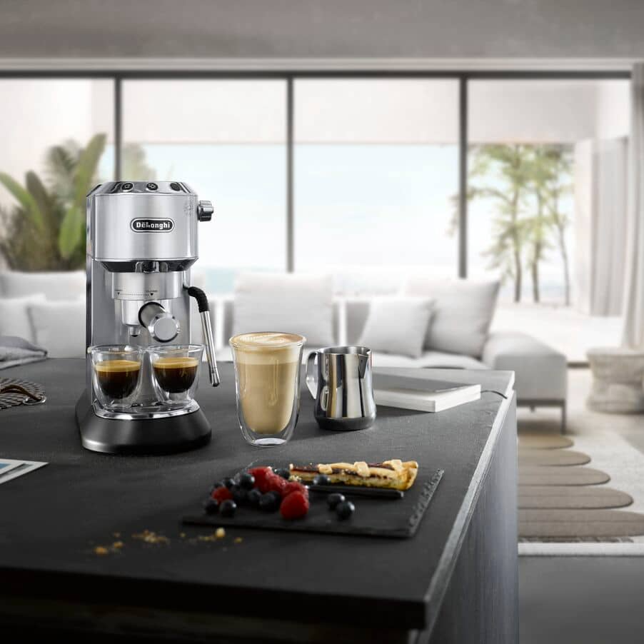 Delonghi EC885.M Dedica Arte Manual Espresso Coffee maker with Milk Frother - Silver – image 6 of 6